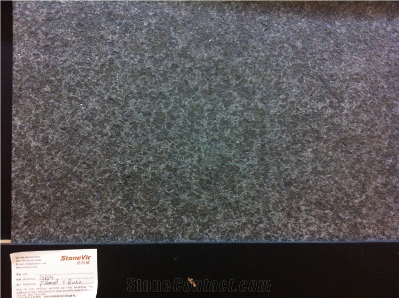 Black Basalt G684 Flamed Brush Tile, China Black Basalt