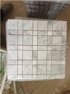 Cararra White Mosaic, Bianco Carrara Marble Mosaic