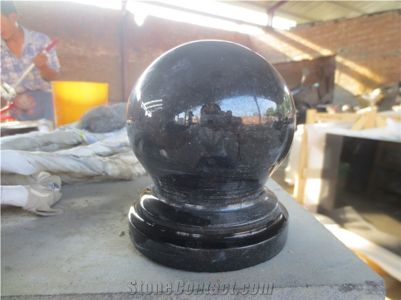 China Black Granite Parking Stone