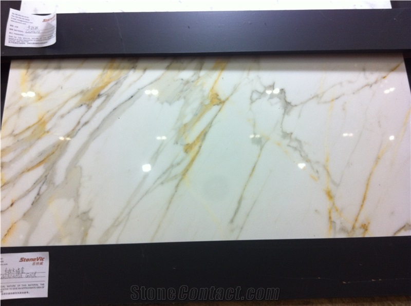 Marble Calacatta Gold Slab , Calcutta Gold White Marble Slabs & Tiles