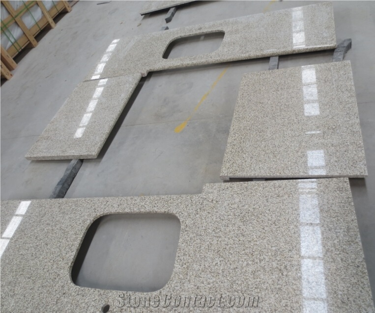 Yellow Rust Granite Kitchen Countertops, Beige Granite Kitchen Countertops