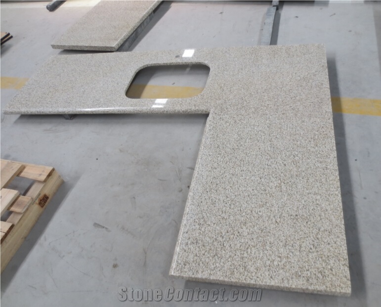 Yellow Rust Granite Kitchen Countertops, Beige Granite Kitchen Countertops