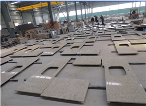Yellow Rust Granite Kitchen Countertops, Beige Granite Kitchen Countertops