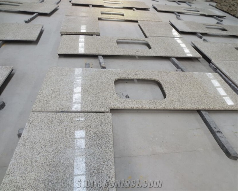 Yellow Rust Granite Kitchen Countertops, Beige Granite Kitchen Countertops