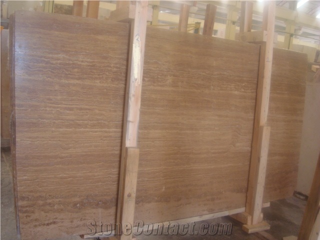 Noce Travertine Slabs & Tiles, Turkey Brown Travertine