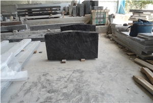 Standard Granite Headstones and Base, Absolute Black Granite Headstones
