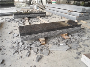 Standard Granite Headstones and Base, Absolute Black Granite Headstones