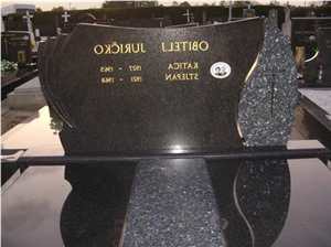 Blue Pearl Granite and Nero Impala Granite Monument Design Blue Pearl Granite and Nero Impala Granite Monument Design