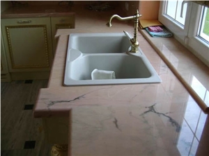Rosa Portogallo Extra Marble Kitchen Countertop