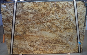 Golden Fantasy Granite Slabs & Tiles, India Yellow Granite