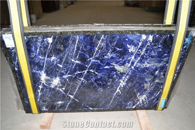 Sodalite Blue Granite Slabs & Tiles, Blue Polished Granite Floor Tiles, Wall Tiles