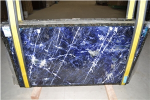 Sodalite Blue Granite Slabs & Tiles, Blue Polished Granite Floor Tiles, Wall Tiles