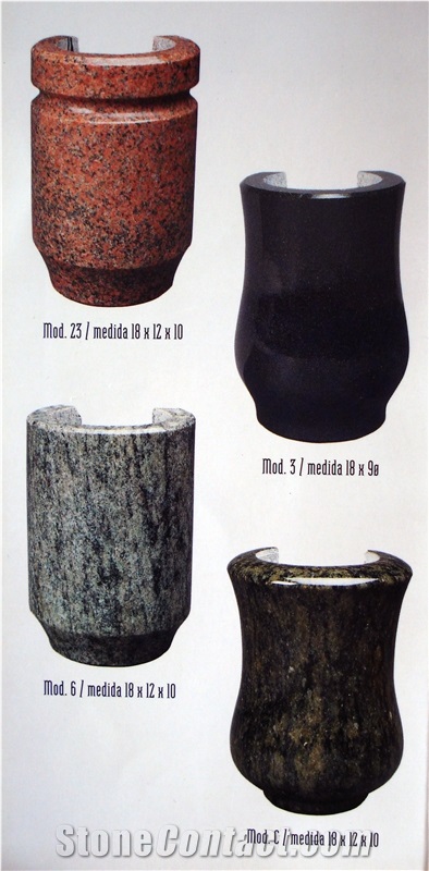 Bucaros Red Granite Urn, Vase