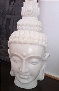 Buddy Head,White Onyx Religious Sculptures