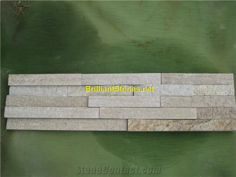 Golden Lines Quartzite Cultured Stone