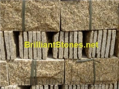 Tiger Skin Yellow Quartzite Mushroom Stone
