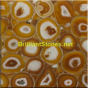 Yellow Agate Semiprecious Stone
