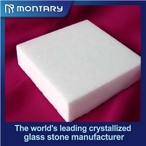 stairs tile of super nano white crystallized glass stone in artificial stone