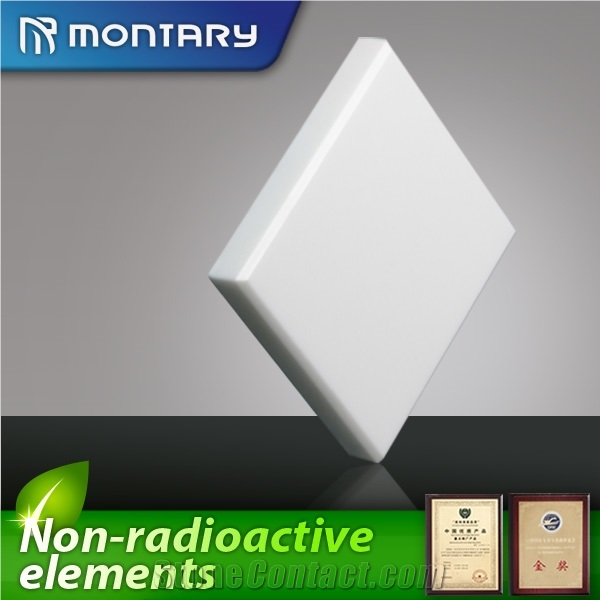 stairs tile of super nano white crystallized glass stone in artificial stone
