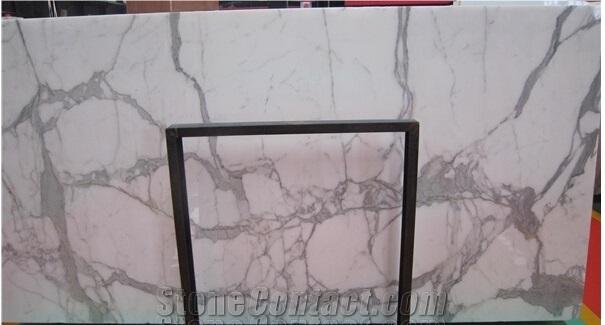 Italian Statuario Extra Marble Slabs , Statuario Cervaiole White Marble