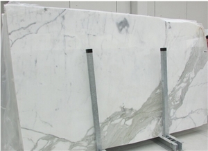 Italian Statuario Extra Marble Slabs , Statuario Cervaiole White Marble