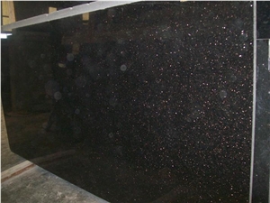 Black Galaxy Granite Slabs & Tiles, India Black Granite Polished Flooring Tiles
