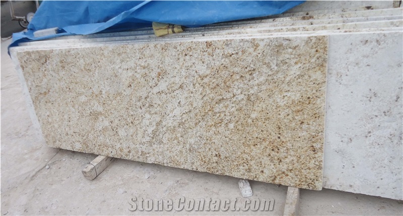Colonial Gold Granite Slabs & tiles, India Yellow Granite polished floor covering tiles, walling tiles 