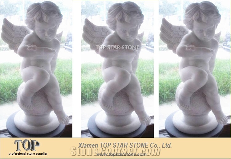Absolute White Marble Angel Staue