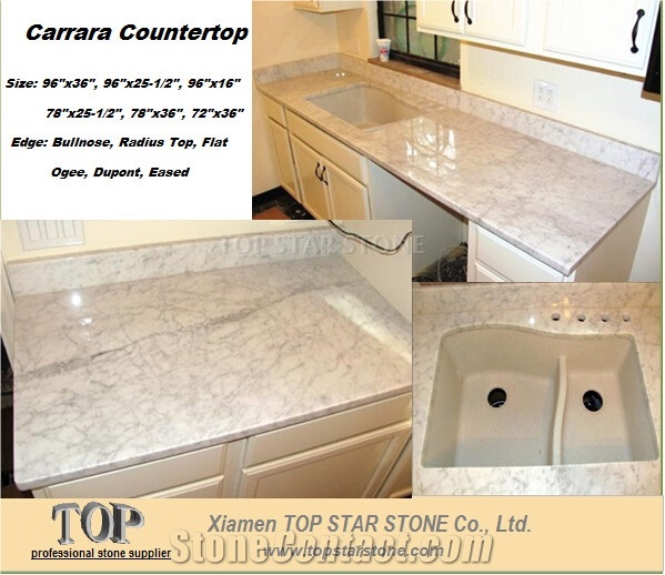 Carrara White Kithen Countertop