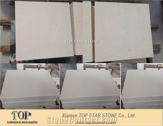 Honed White Limestone Floor Tiles