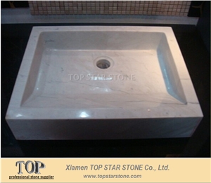 White Marble Washing Basin,Carrara Marble Vessel Sink,White Carrara Round Bowl,Natural Stone Bathroom Basin Sink,Bianco Carrara Marble Round Sink
