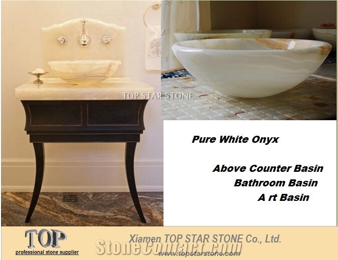 White Onyx Bathroom Basin