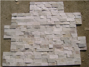 China White Quartzite Ledgestone, Veneer Stone