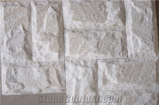 China White Quartzite Ledgestone, Veneer Stone