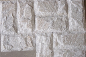 China White Quartzite Ledgestone, Veneer Stone