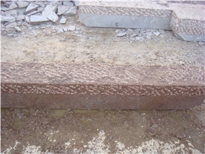 Rough Surface Red Granite Kerb, G354 Red Granite Kerbs