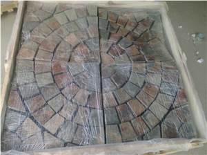 Meshwork Multicolor Slate, Flagstone, Wall Natural Stone