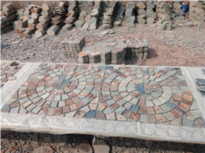 Meshwork Multicolor Slate, Flagstone, Wall Natural Stone