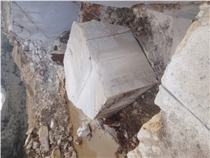 Cream Rose Marble Block , Bilecik Cream Rose Beige Marble Block