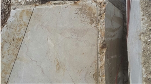 Cream Rose Marble Block , Bilecik Cream Rose Beige Marble Block