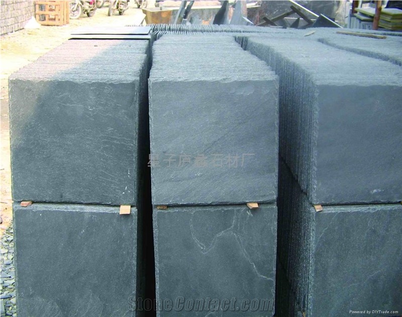 Black Slate Tiles, China Black Slate