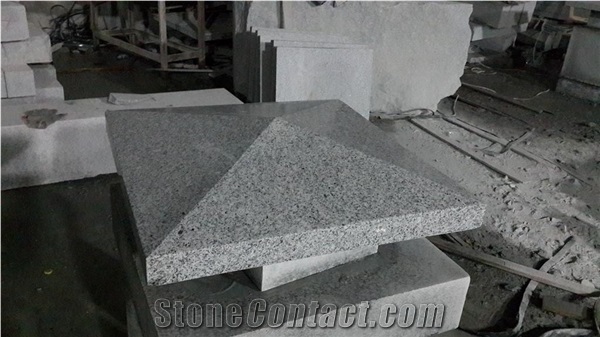 Cheap Grey Granite Pier Caps, China Granite Pier Caps, G603 Grey Granite Pier Caps
