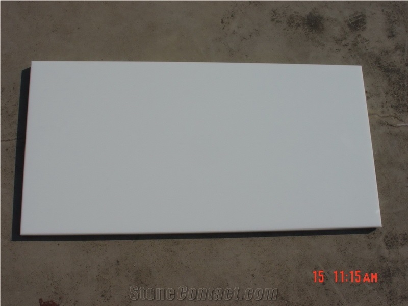 Nano White Artificial Marble Slabs & Tiles