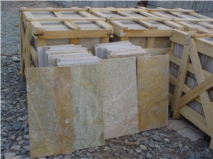 Yellow Slate Tiles, China Yellow Slate