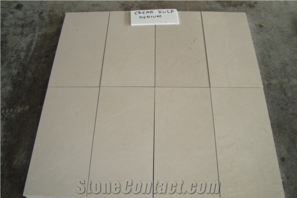 Crema Kulp Flower Beige Marble Tiles, Slabs