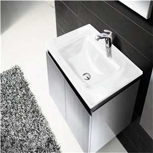 Crystal Glass Vanity Top, White Vanity Tops