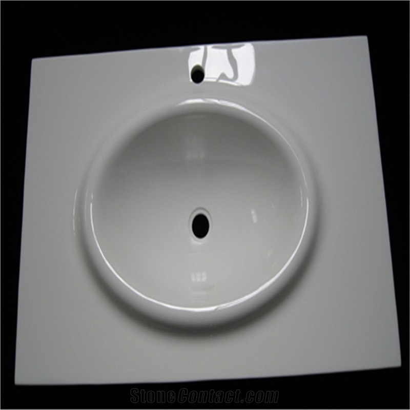 High Quality Crystal Glass Vanity Top