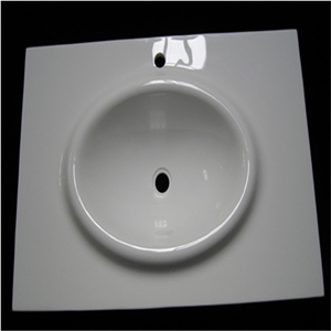High Quality Crystal Glass Vanity Top