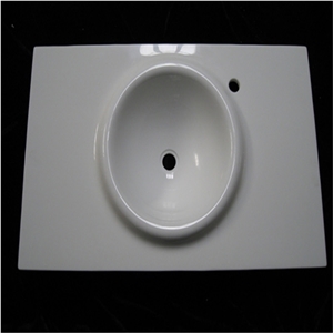 High Quality Crystal Glass Vanity Top