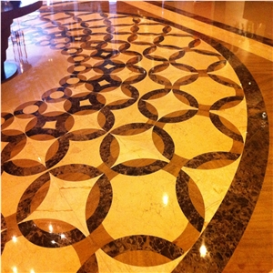 Large Size Floor Waterjet Medallian